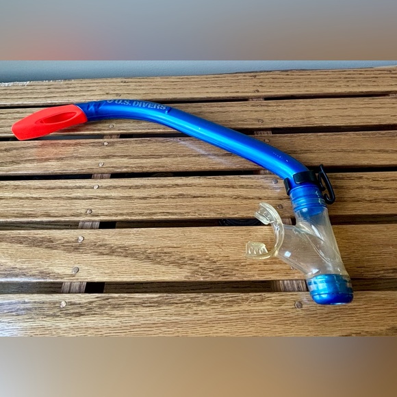 U.S. Divers Adult Snorkel Set Black Blue Large XL Fins Snorkel New- No Mask - Picture 11 of 11